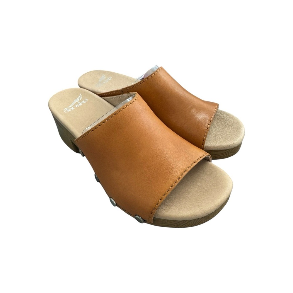 DANSKO Giana Block Heel Sandals Mules Women's 38 No Box - Picture 3 of 6